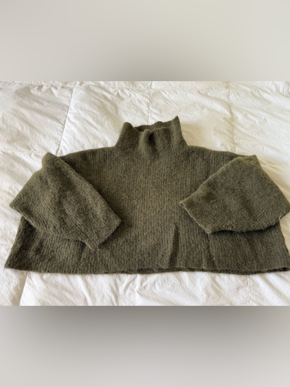 Longway cropped alpaca turtleneck size 2